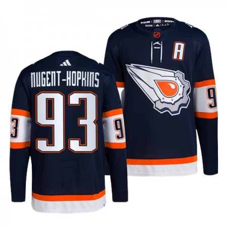Edmonton Oilers Ryan Nugent-Hopkins 93 Adidas 2022-23 Reverse Retro 2.0 Navy Trikot Authentic - Herren Edmonton Oilers Ryan Nugent-Hopkins 93 Adidas 2022-23 Reverse Retro 2.0 Navy Trikot Authentic - Herren